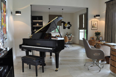 Design ideas for a contemporary living room in Other.