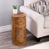 Butler Liam Wood End Table With Storage, Light Brown