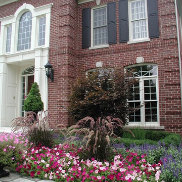Garden Bridges, Pergola, and Flowers