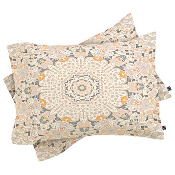 Deny Designs Monika Strigel Boho Summer Grey Pillow Shams, Queen
