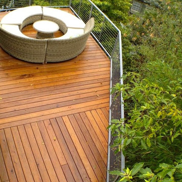 IPE DECk w/ cable railings