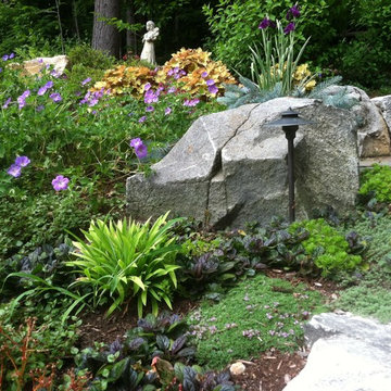 Slope Plantings and Boulders
