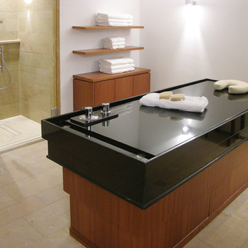 Naturstein im Wellnessbereich (Romantikhotel Neumühle)