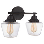 Craftmade Lighting - Craftmade Lighting 19518FB2 Essex - Two Light Bath Vanity - Clear Glass Shades (included)