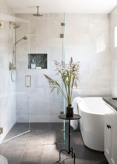 Transitional Bathroom by DiVittorio Design LLC