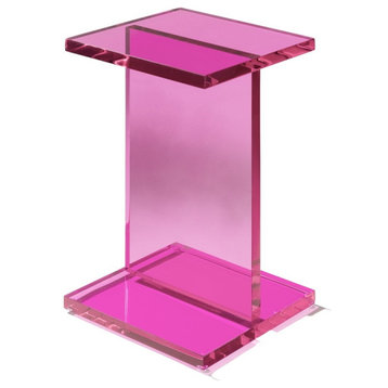 I Beam end table, Red