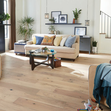 Transitional Family Rm - Impressions Denali White Wash, Engineered, Oak Hardwood