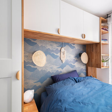 rénovation et aménagement d'un appartement au style bohème chic
