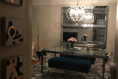 Minimalist dining room photo in Atlanta