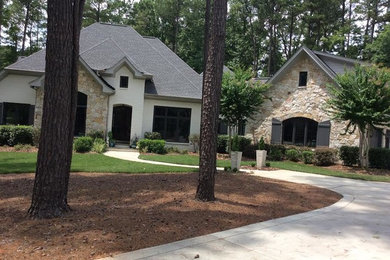Inspiration for a timeless exterior home remodel in Raleigh