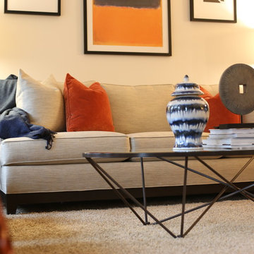 Bachelor Residence with Navy & Orange- Rose T. Bien-Aime