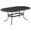 Outdoor Dining Table, Black, Black