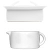 Butter Dish And Gravy/Sauce Boat 3Pc Set