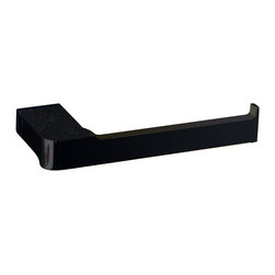 Manillons - Yass Toilet Paper Holder, Matte Black - Toilet Paper Holders