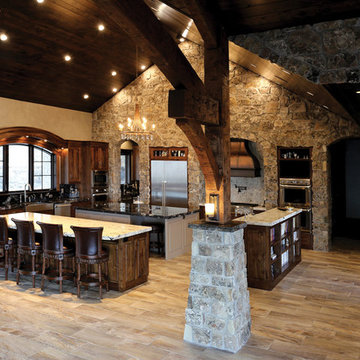 Ivory Pearl and Titanium Granite Kitchen