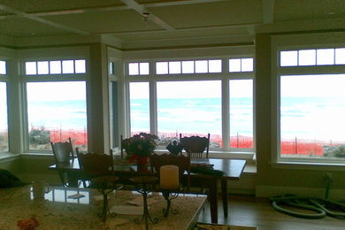 Inspiration for a coastal dining room remodel in Other
