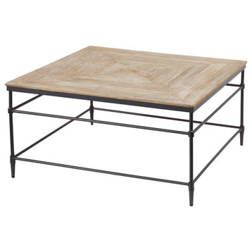 Fenway Pickled Mango 36-inch Solid Wood Square Coffee Table