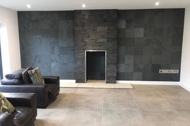 Living Room - Wall and Floor Tiles