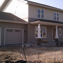 Our new home during construction