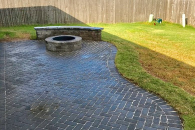 Patio - brick patio idea in Oklahoma City