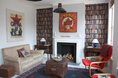 Design ideas for a contemporary living room in London.