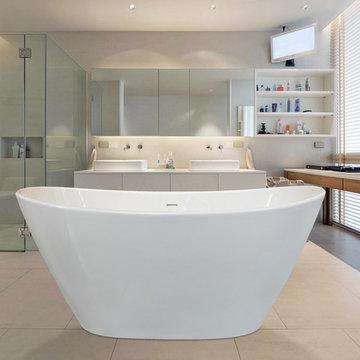 Aquatica PureScape 748G-Glossy Freestanding EcoMarmor™ Bathtub