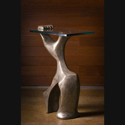 Strong Arm Pedestal Bronze - Sculptures