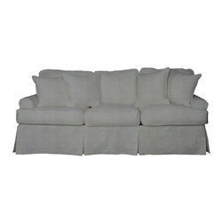 Sunset Trading Horizon Sofa - Slip Cover Set Only - Performance Gray - Slipcovers And Chair Covers