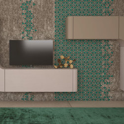 Italian Wall Unit Velvet 123 by Artigian Mobili - $3,075.00 - Entertainment Centers And Tv Stands