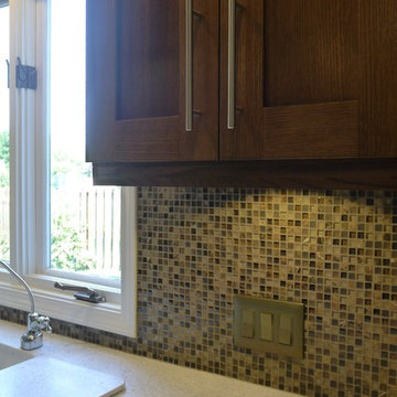 Quarter sawn white oak kitchen.