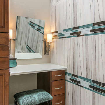 For the love of Turquoise Master bathroom remodel