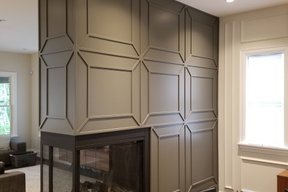 Custom Double-Sided Fireplace Feature Wall | Tampa Bay