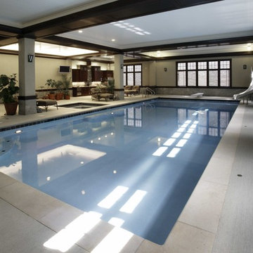 Glencoe, IL Indoor Lap Pool and Hot Tub