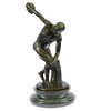 Signed Famous Myron Discobolus Bronze Sculpture