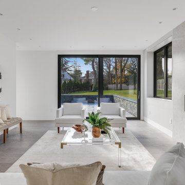 Sleek Modern Luxury Home Renovation with High-End Finishes and Contemporary Open
