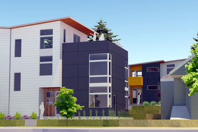 Trendy home design photo in Seattle