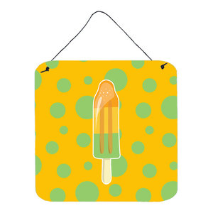 Ice Pop Popcicle Face Gingham Wall Door Hanging Prints Contemporary Outdoor Wall Art By The Store