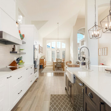 Vacquero Circle - Rustic Beech Transitional Kitchen