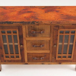 Reclaimed Wood & Copper Country Farm Sideboard - Buffets And Sideboards