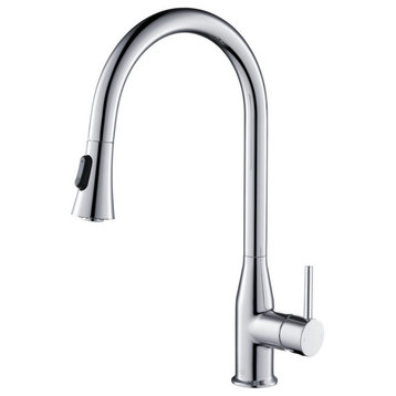 Napa Single Handle Pull Down Faucet, Chrome, Without Soap Dispenser