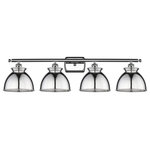 Innovations Lighting - Adirondack 4-Light 38" Bath Vanity Light, Polished Chrome Shade - A truly dynamic fixture, the Ballston fits seamlessly amidst most decor styles. Its sleek design and vast offering of finishes and shade options makes the Ballston an easy choice for all homes.