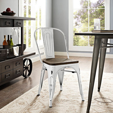 Promenade Dining Side Chair-White