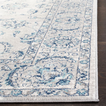 Safavieh Brentwood Collection BNT854 Rug, Light Gray/Blue, 8'x10'