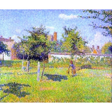 Camille Pissarro Woman in an Orchard Spring Sunshine Wall Decal