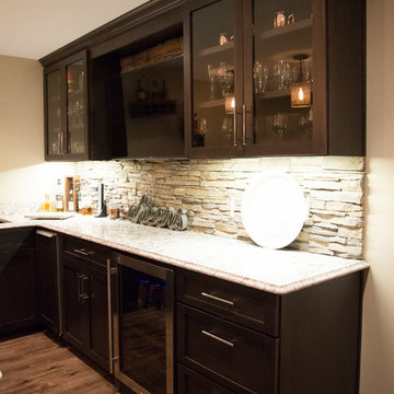 Finished Basement Remodel - Entertainment Hub - 2016