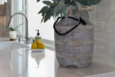 Inspiration for a coastal kitchen remodel in Orange County
