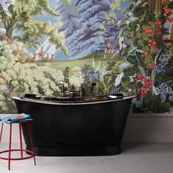 The Tyne Copper Bath With Nickel Interior Painted Exterior - Baths