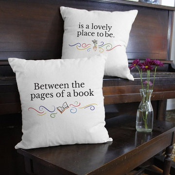 Words and Quote Throw Pillows