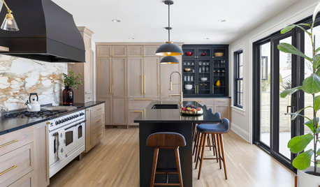 Kitchen of the Week: Wood and Black Elegance in a 1920s Colonial