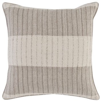 Kamia 22" Square Throw Pillow in Beige by Kosas Home